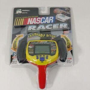 Vintage Radica 1998 Nascar Racer Electronic Car Racing Handheld Game New Read